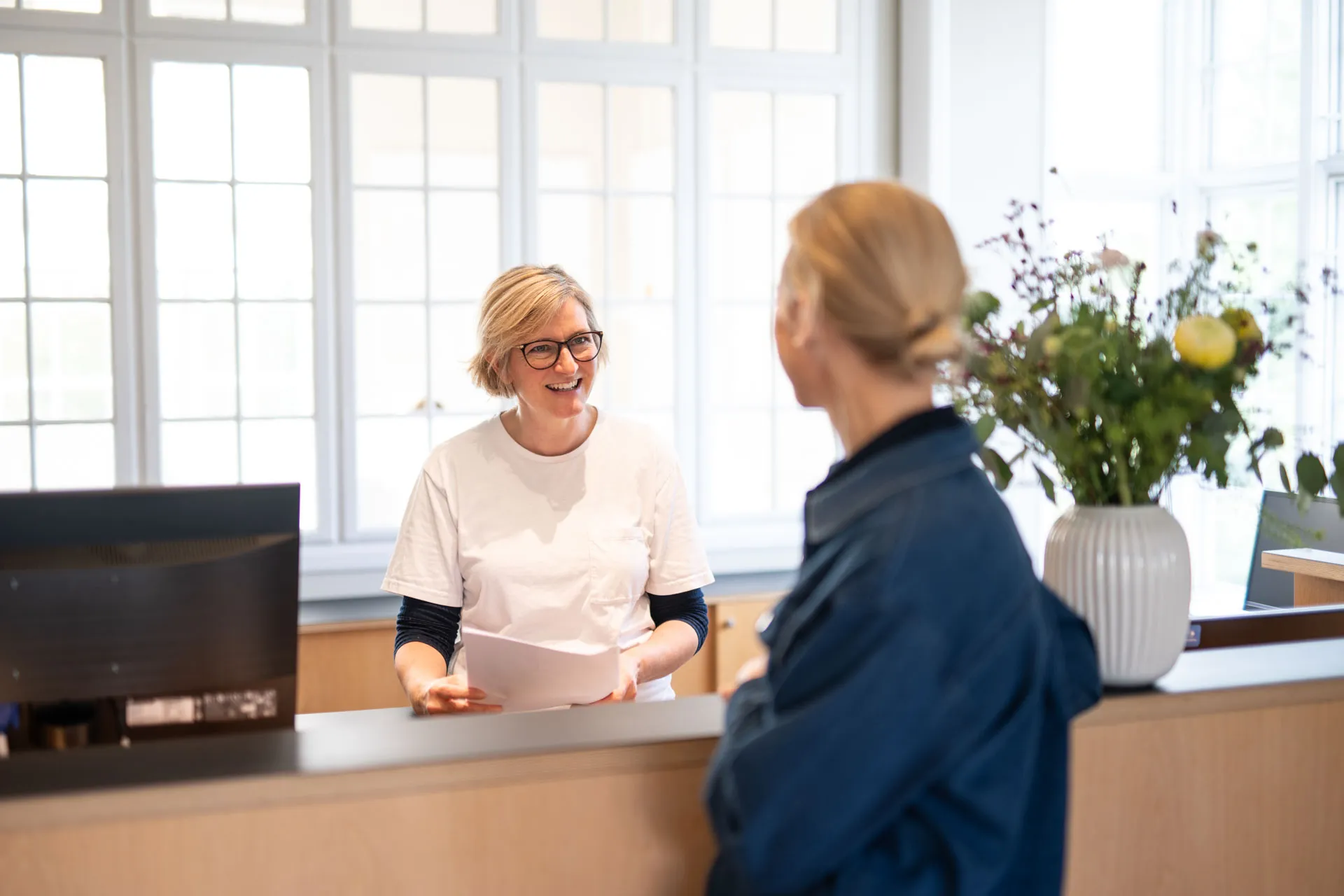 Receptionen ved Tandlægerne Fredensborghus